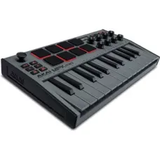 AKAI MPK MINI 3 GREY - Міні-клавіатура керування - БЕЗКОШТОВНА ШКАФКА ВІД 599 PLN